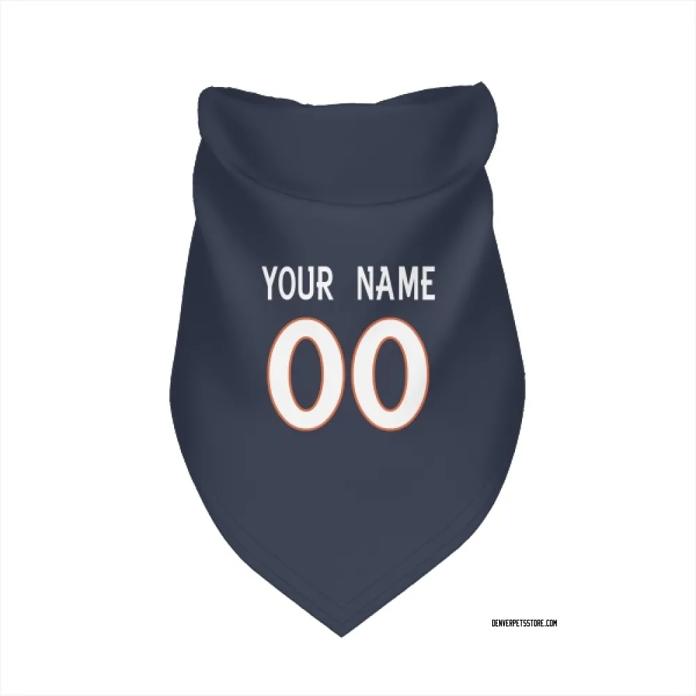 Denver Broncos Custom Navy Pet Bandana for Dog & Cat