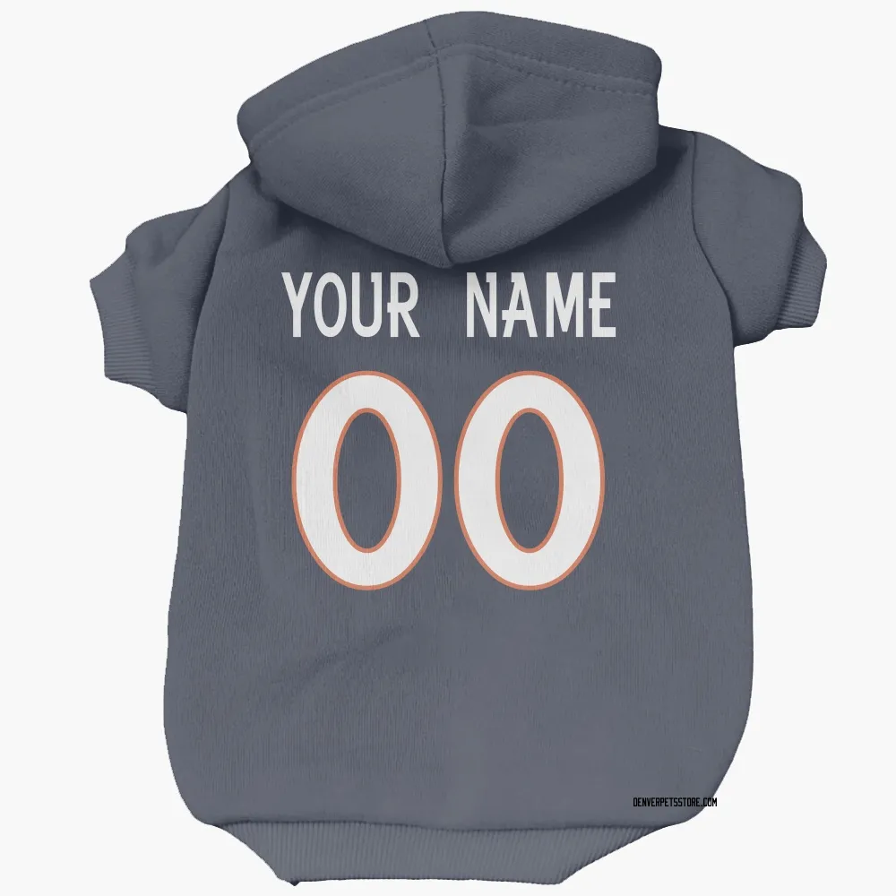 Denver Broncos Custom Navy Pet Hoodie for Dog & Cat