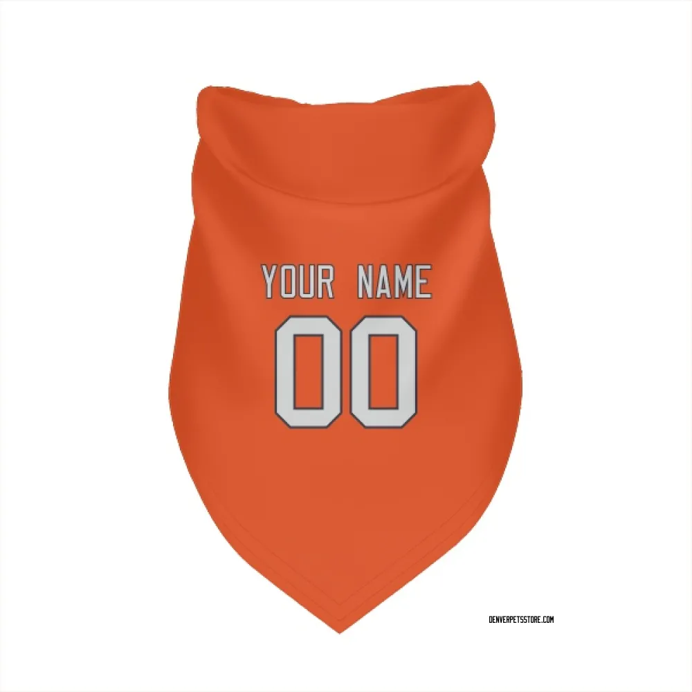 Denver Broncos Custom Orange Pet Bandana for Dog & Cat