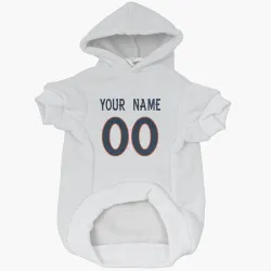 Denver Broncos Custom White Pet Hoodie for Dog & Cat
