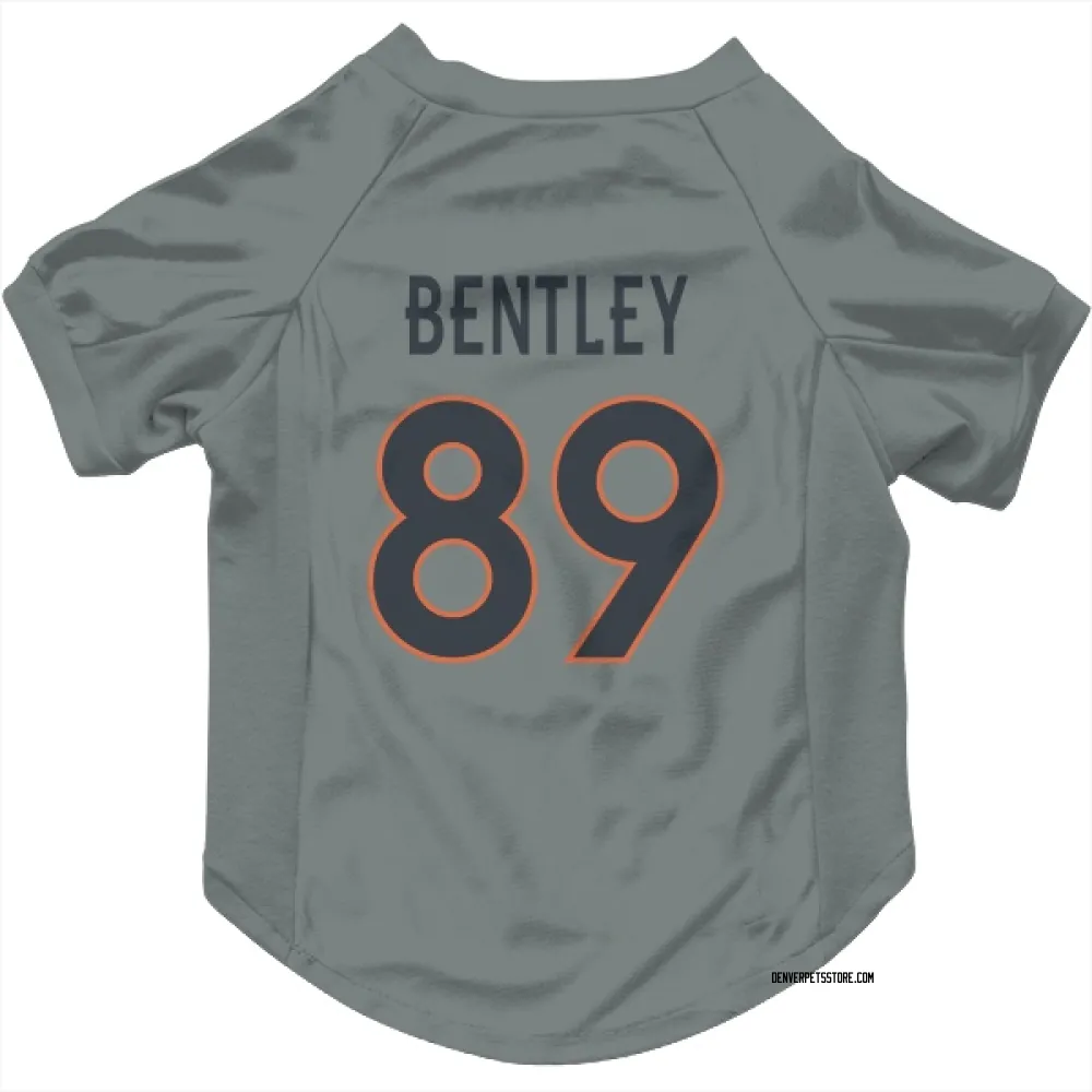 Denver Broncos Dallen Bentley Gray Pet Jersey for Dog & Cat