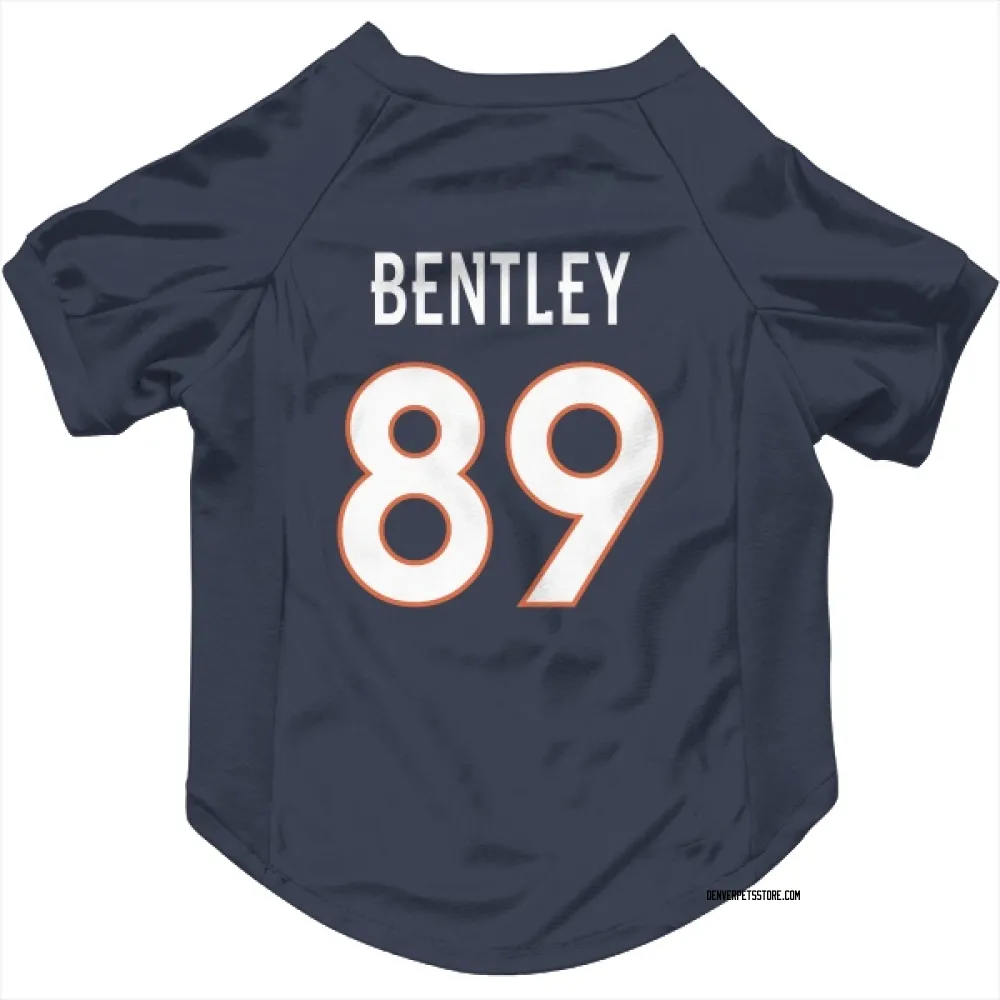 Denver Broncos Dallen Bentley Navy Pet Jersey for Dog & Cat