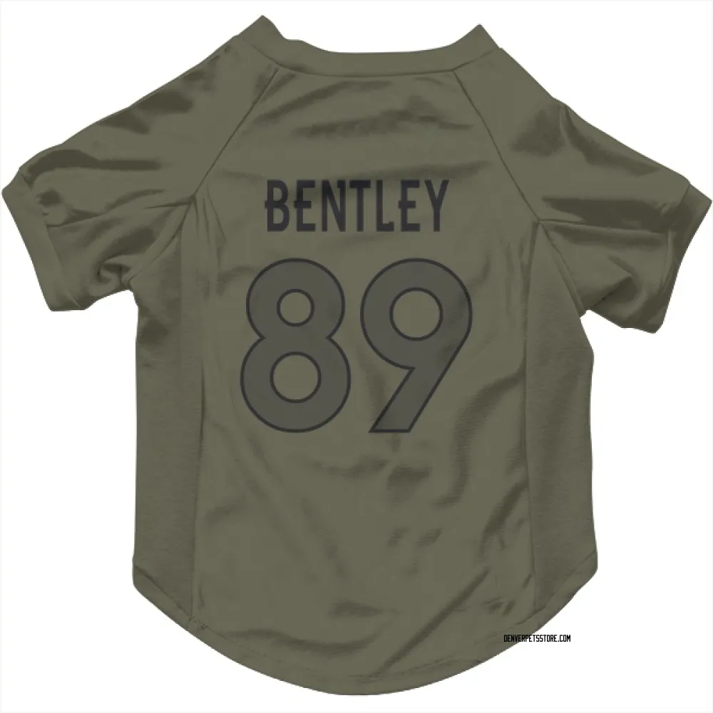 Denver Broncos Dallen Bentley Olive Pet Jersey for Dog & Cat