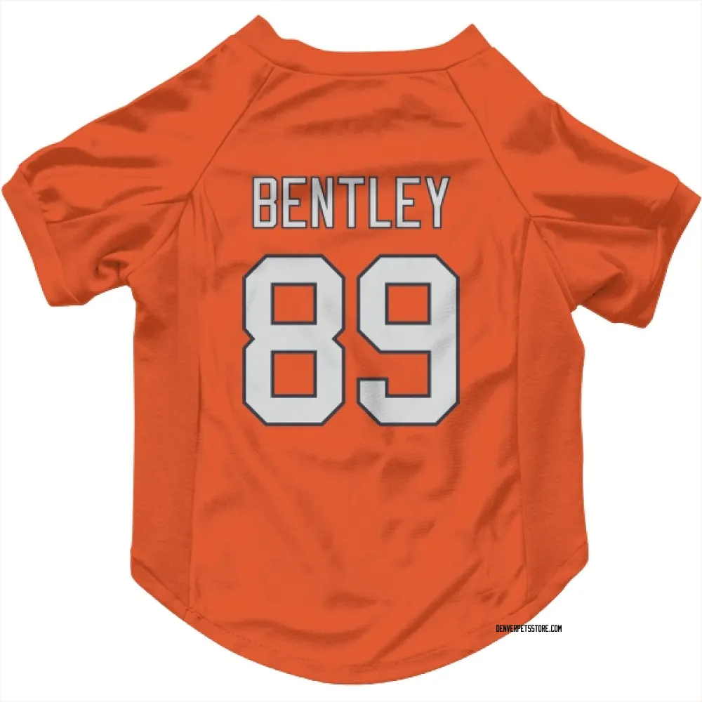 Denver Broncos Dallen Bentley Orange Pet Jersey for Dog & Cat
