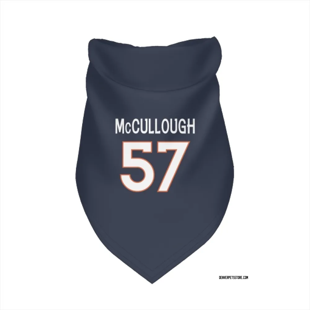 Denver Broncos Dasan McCullough Navy Pet Bandana for Dog & Cat