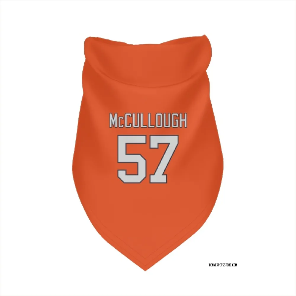 Denver Broncos Dasan McCullough Orange Pet Bandana for Dog & Cat