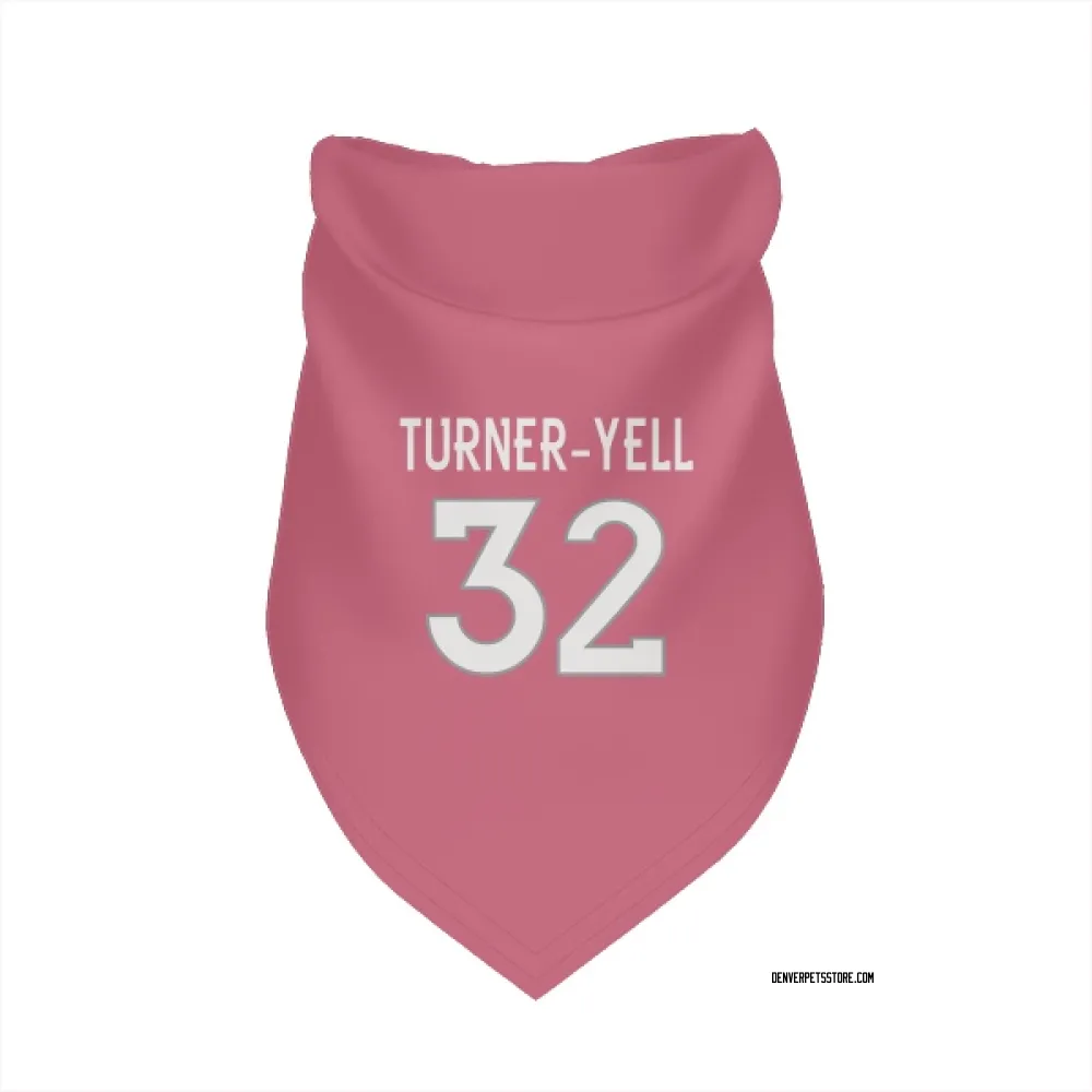 Denver Broncos Delarrin Turner-Yell Pink Pet Bandana for Dog & Cat