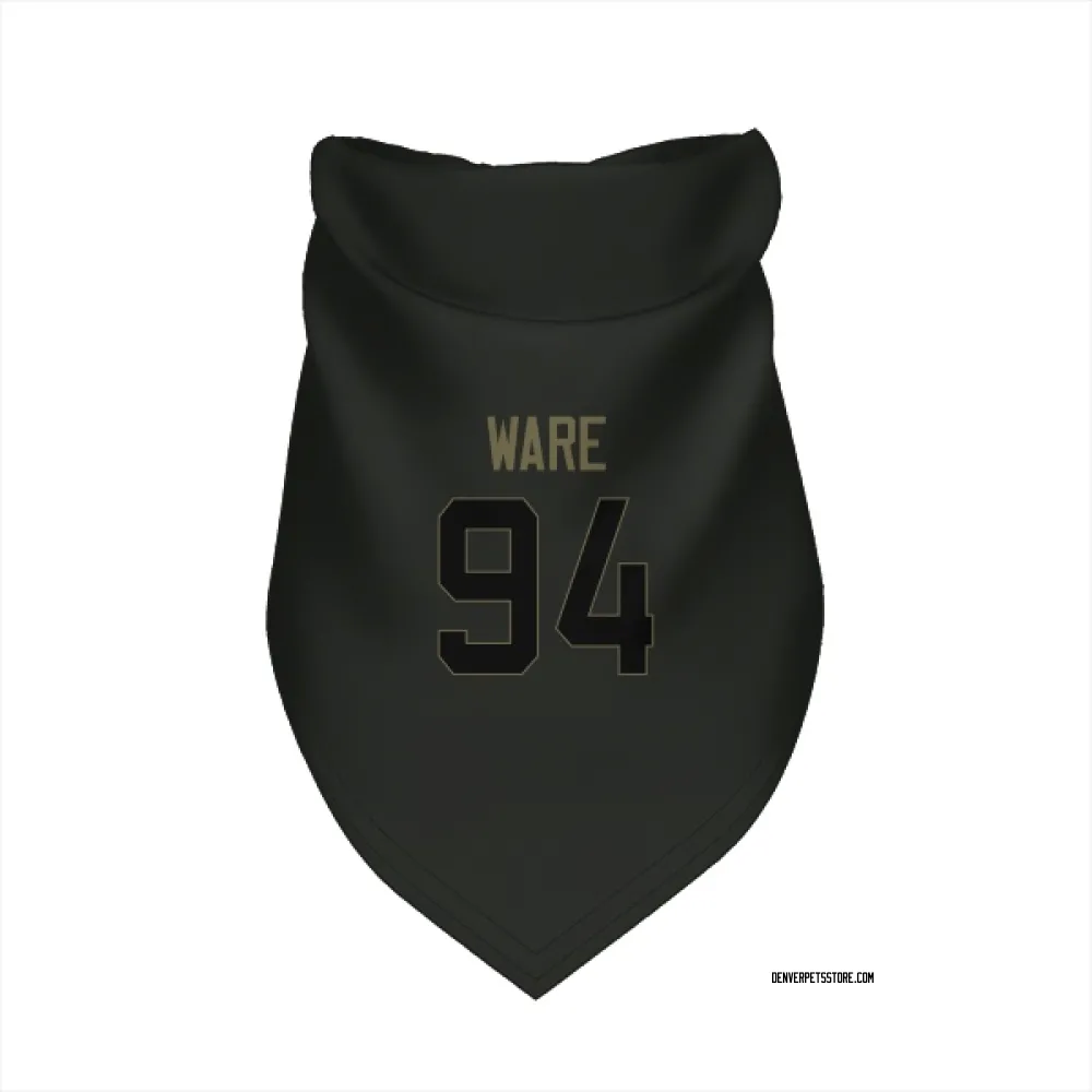 Denver Broncos DeMarcus Ware Black Service Pet Bandana for Dog & Cat