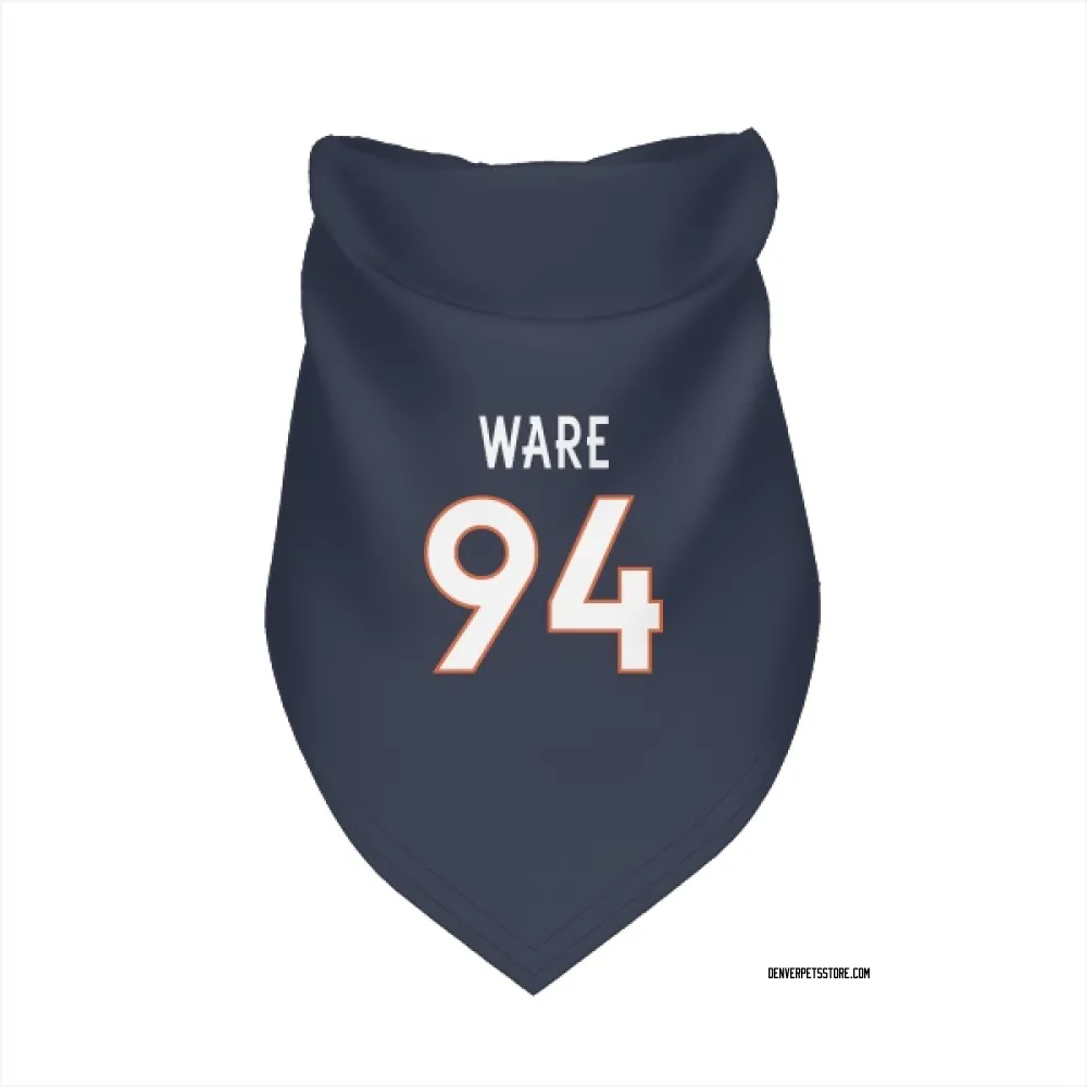Denver Broncos DeMarcus Ware Navy Pet Bandana for Dog & Cat