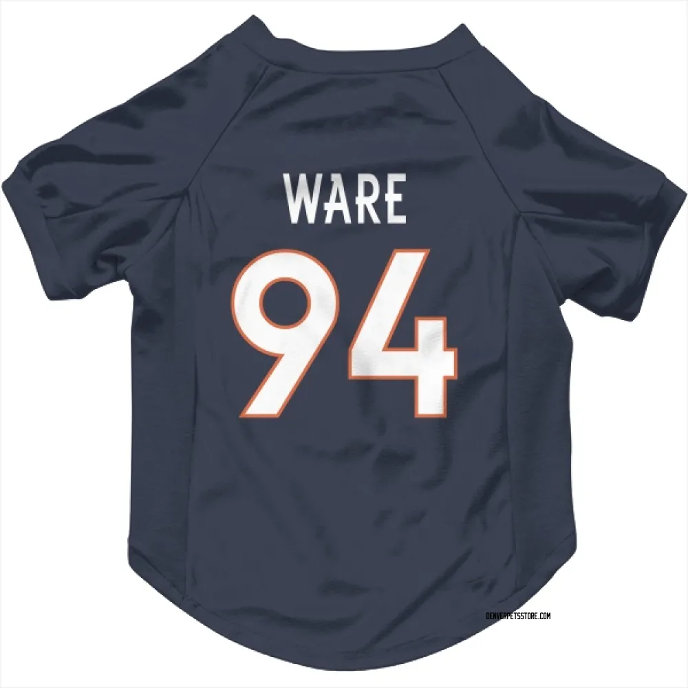 Denver Broncos DeMarcus Ware Navy Pet Jersey for Dog & Cat