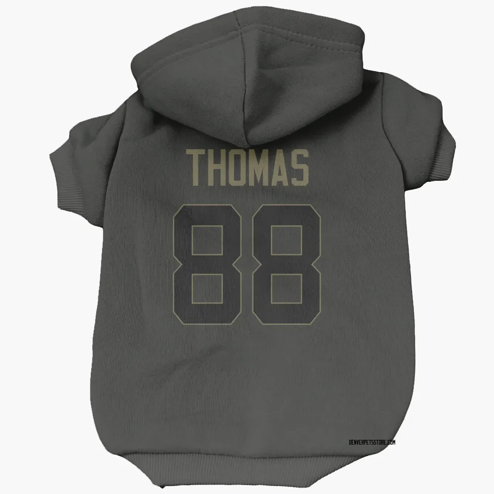 Denver Broncos Demaryius Thomas Black Service Pet Hoodie for Dog & Cat
