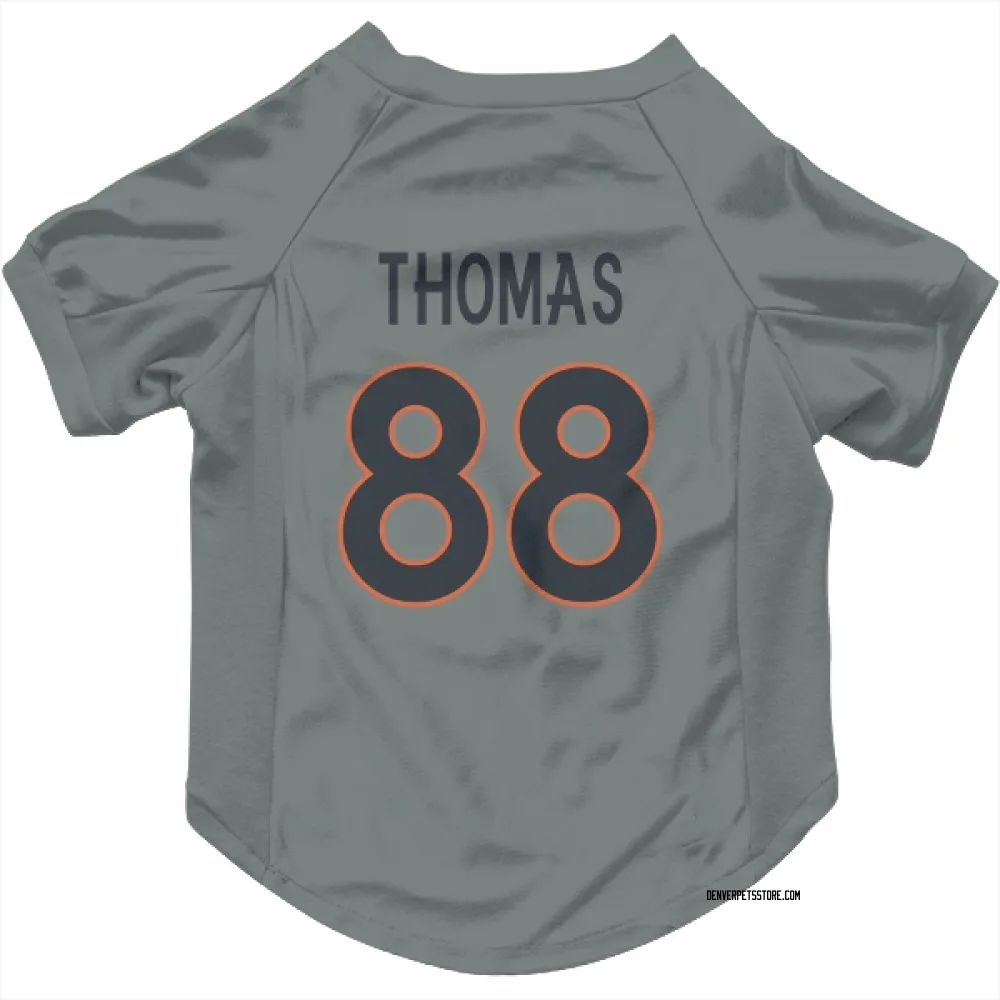 Denver Broncos Demaryius Thomas Gray Pet Jersey for Dog & Cat