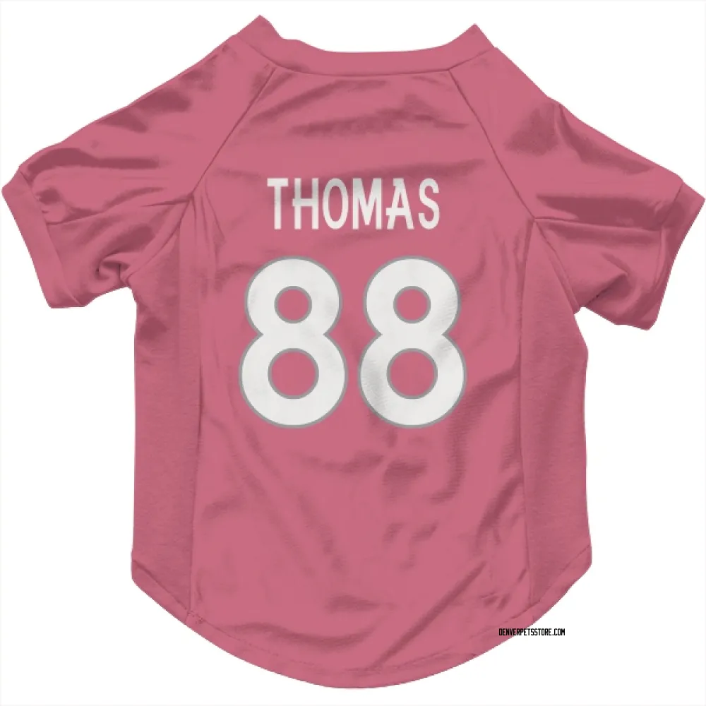 Denver Broncos Demaryius Thomas Pink Pet Jersey for Dog & Cat