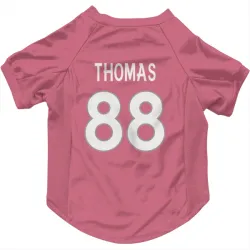 Denver Broncos Demaryius Thomas Pink Pet Jersey for Dog & Cat