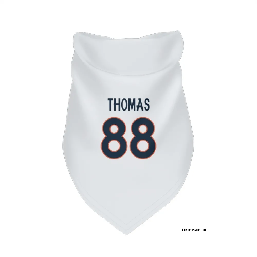 Denver Broncos Demaryius Thomas White Pet Bandana for Dog & Cat