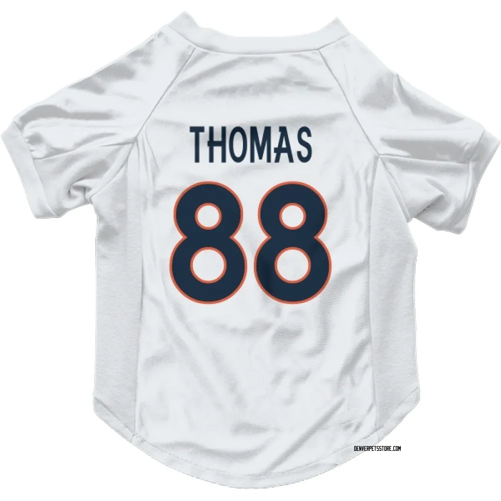 Denver Broncos Demaryius Thomas White Pet Jersey for Dog & Cat
