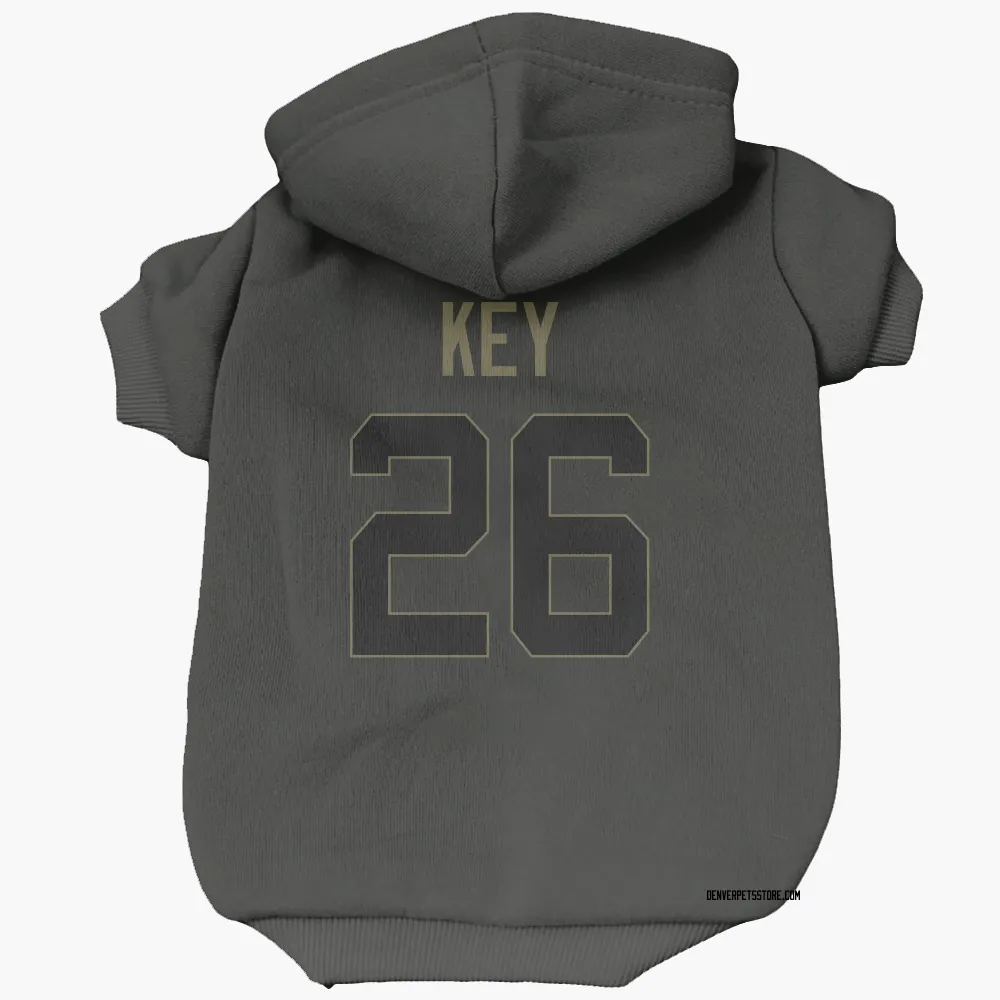 Denver Broncos Devon Key Black Service Pet Hoodie for Dog & Cat