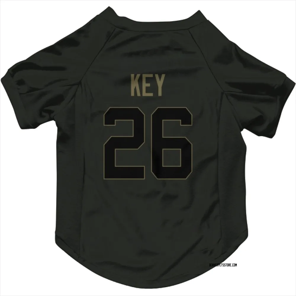 Denver Broncos Devon Key Black Service Pet Jersey for Dog & Cat