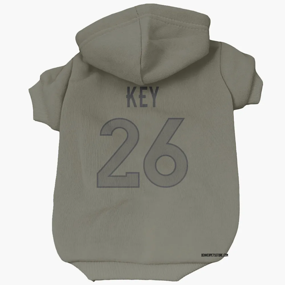 Denver Broncos Devon Key Olive Pet Hoodie for Dog & Cat