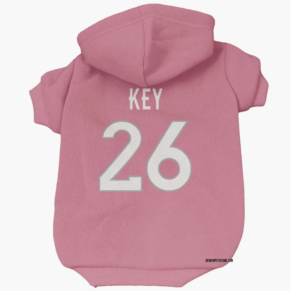 Denver Broncos Devon Key Pink Pet Hoodie for Dog & Cat