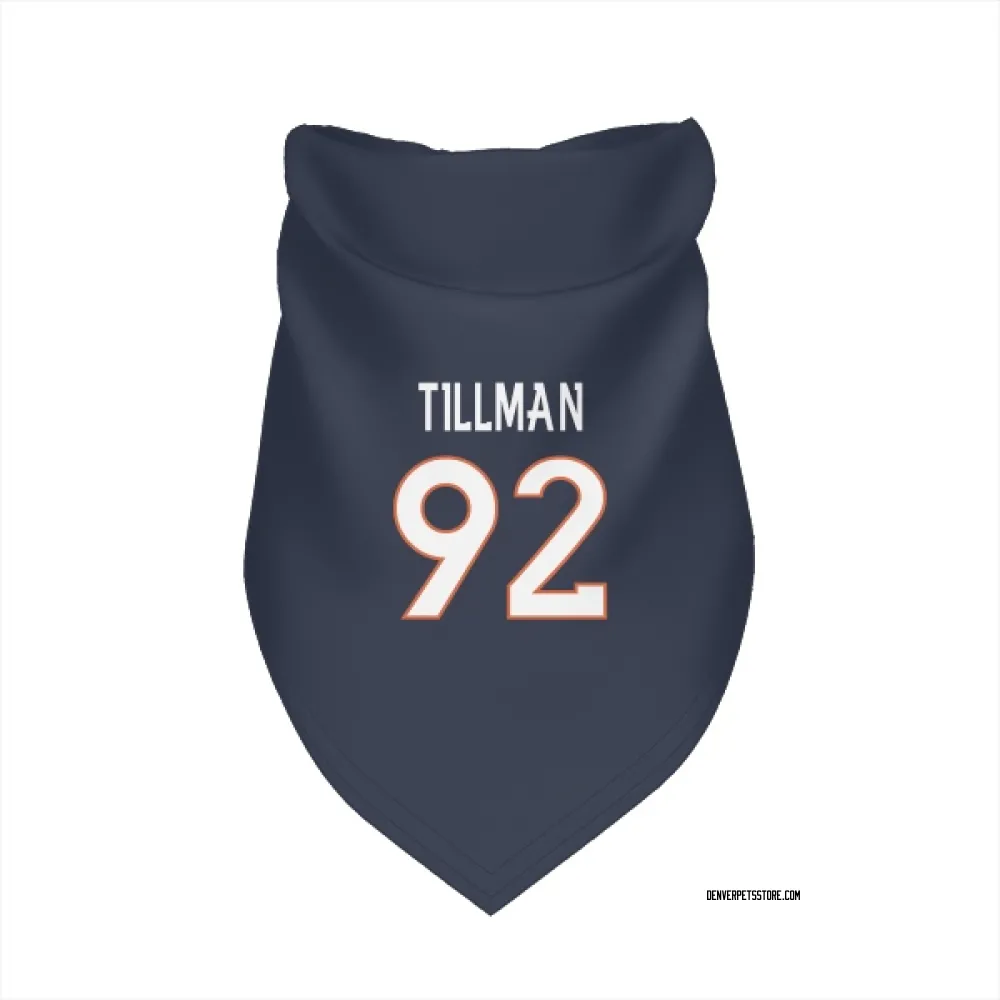 Denver Broncos Dondrea Tillman Navy Pet Bandana for Dog & Cat