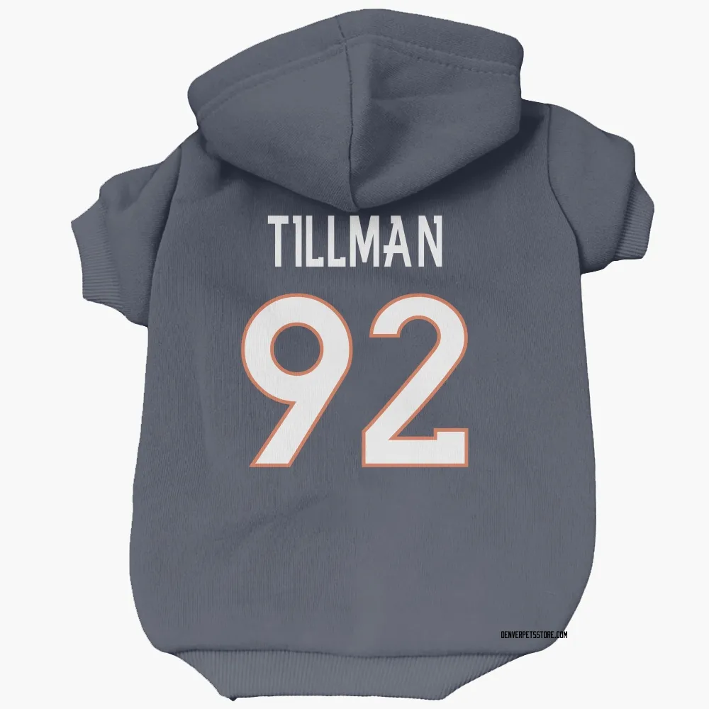 Denver Broncos Dondrea Tillman Navy Pet Hoodie for Dog & Cat