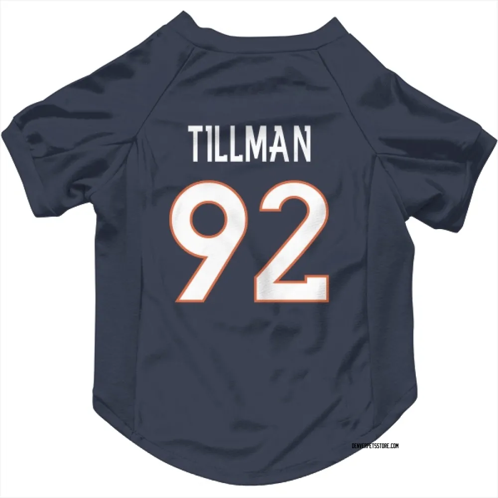 Denver Broncos Dondrea Tillman Navy Pet Jersey for Dog & Cat