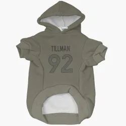 Denver Broncos Dondrea Tillman Olive Pet Hoodie for Dog & Cat