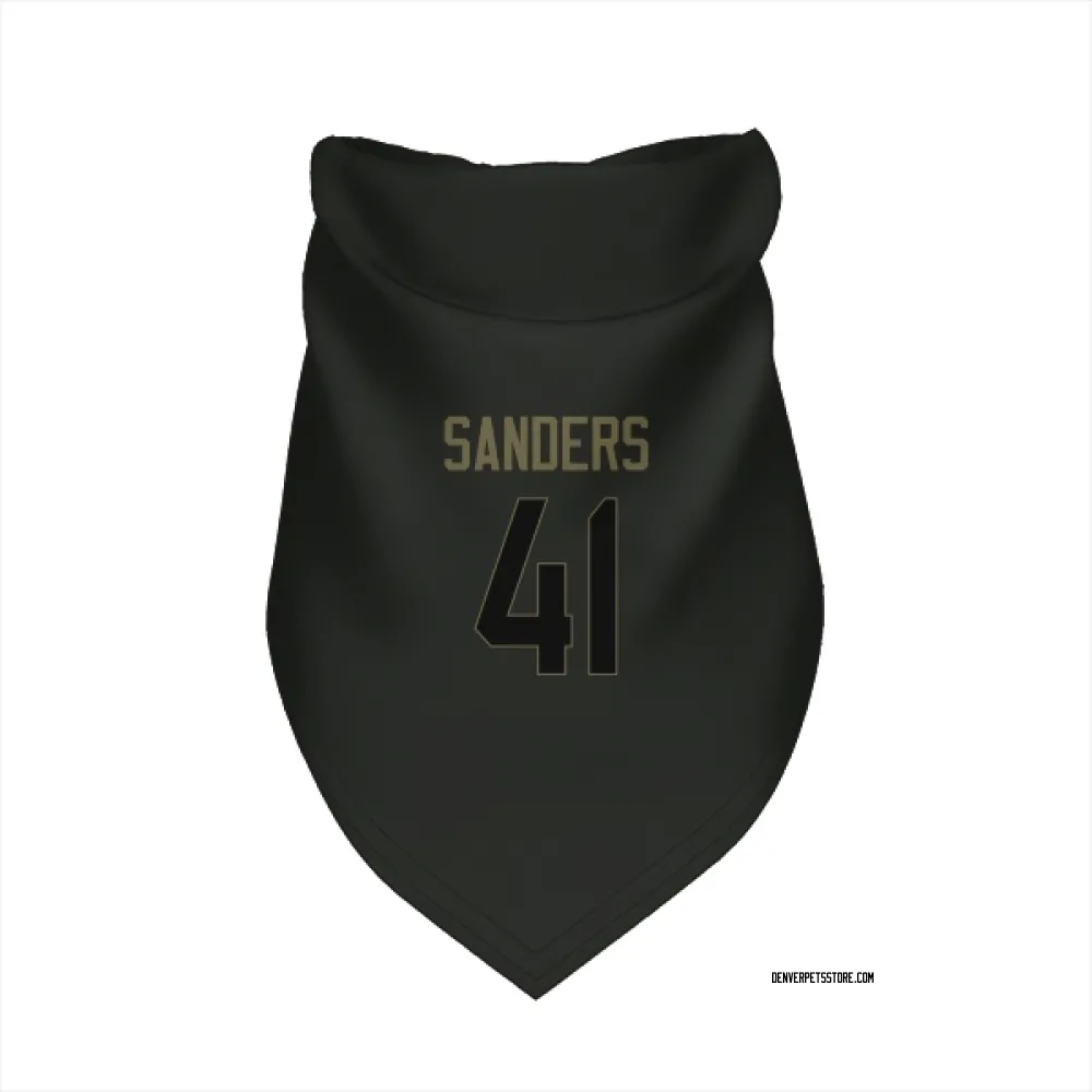 Denver Broncos Drew Sanders Black Service Pet Bandana for Dog & Cat