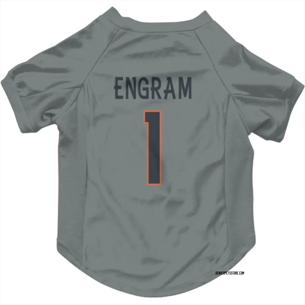 Denver Broncos Evan Engram Gray Pet Jersey for Dog & Cat