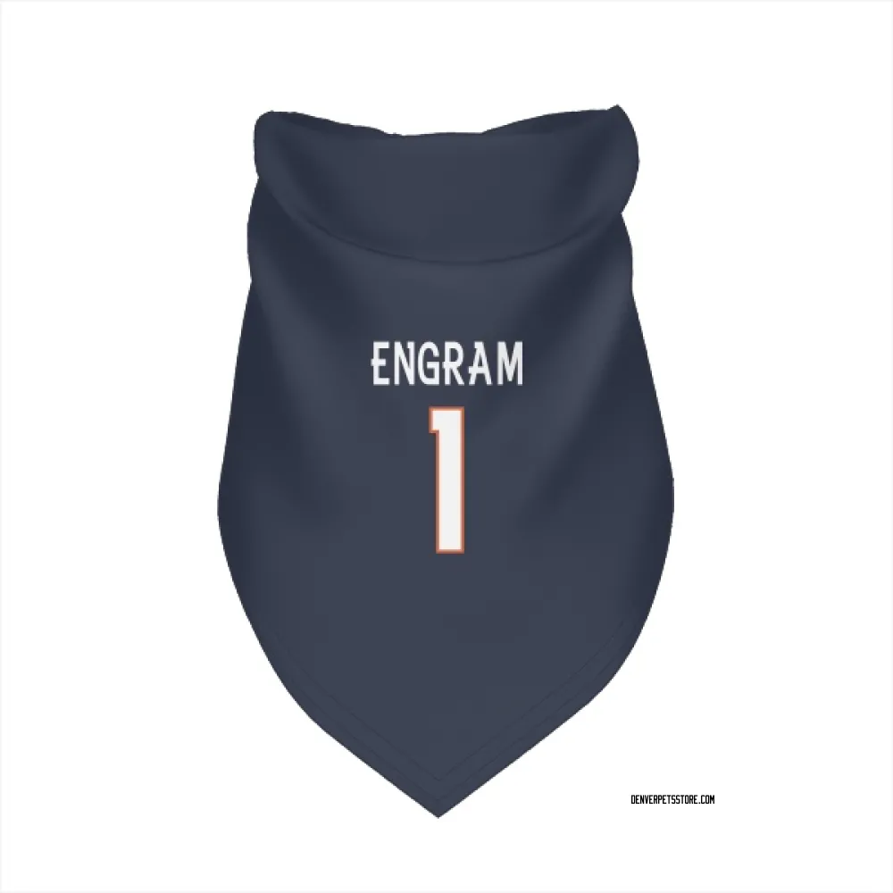 Denver Broncos Evan Engram Navy Pet Bandana for Dog & Cat