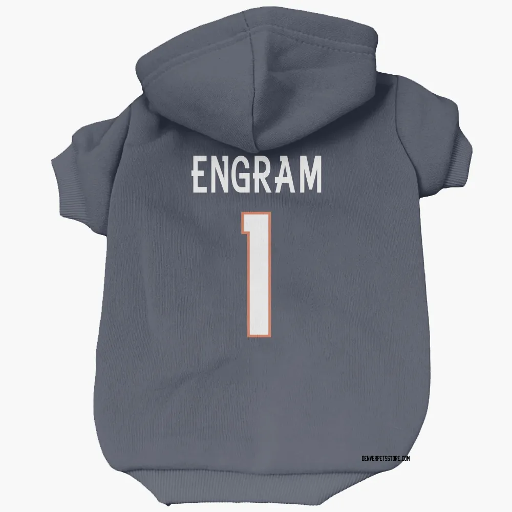 Denver Broncos Evan Engram Navy Pet Hoodie for Dog & Cat