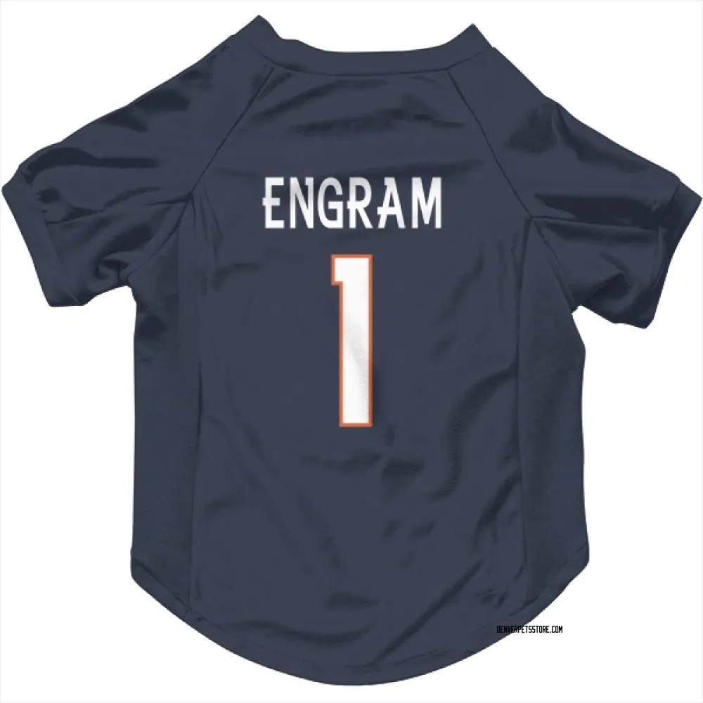 Denver Broncos Evan Engram Navy Pet Jersey for Dog & Cat