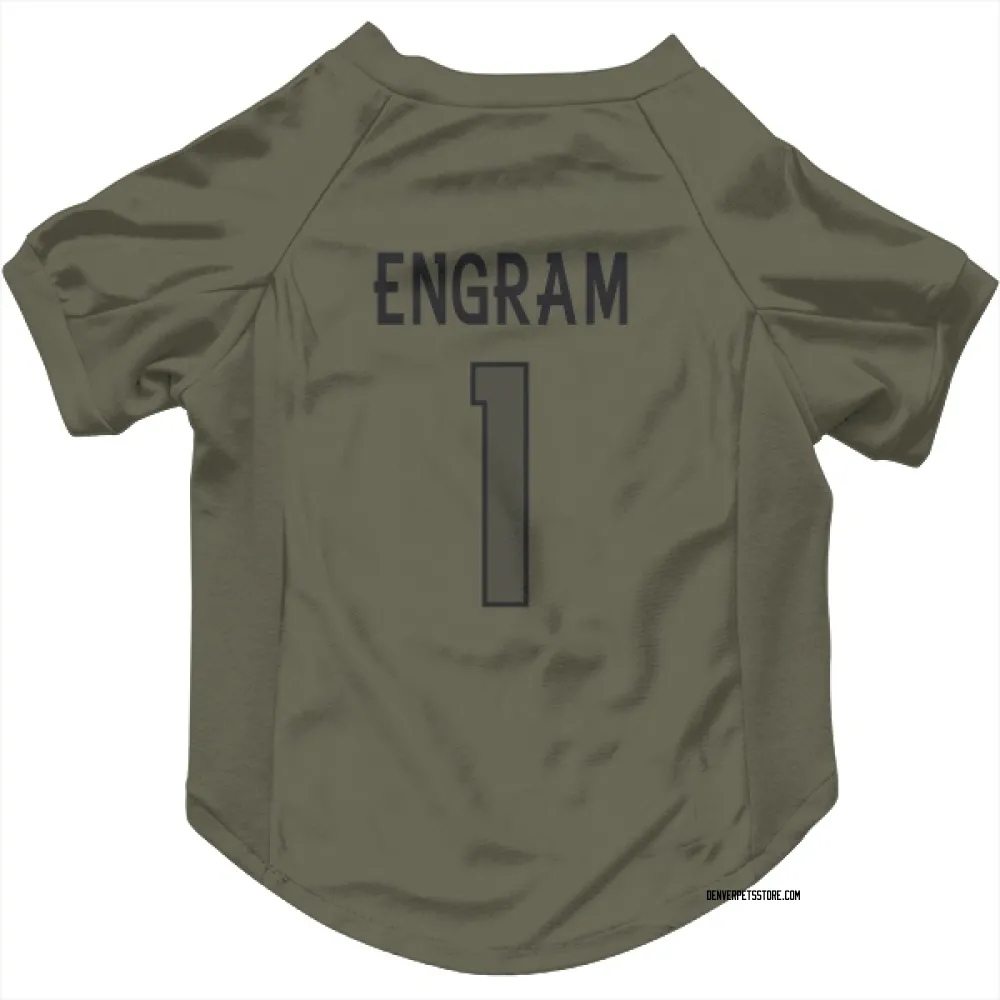 Denver Broncos Evan Engram Olive Pet Jersey for Dog & Cat
