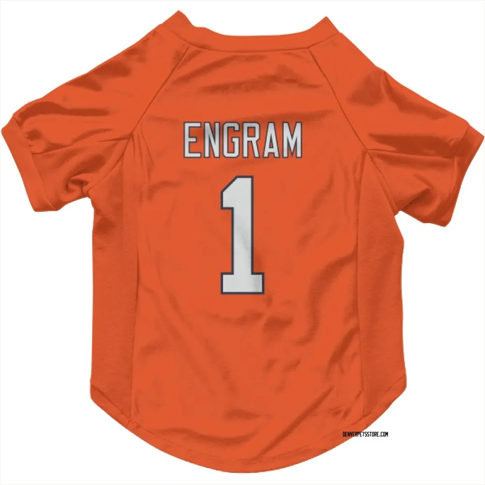 Denver Broncos Evan Engram Orange Pet Jersey for Dog & Cat