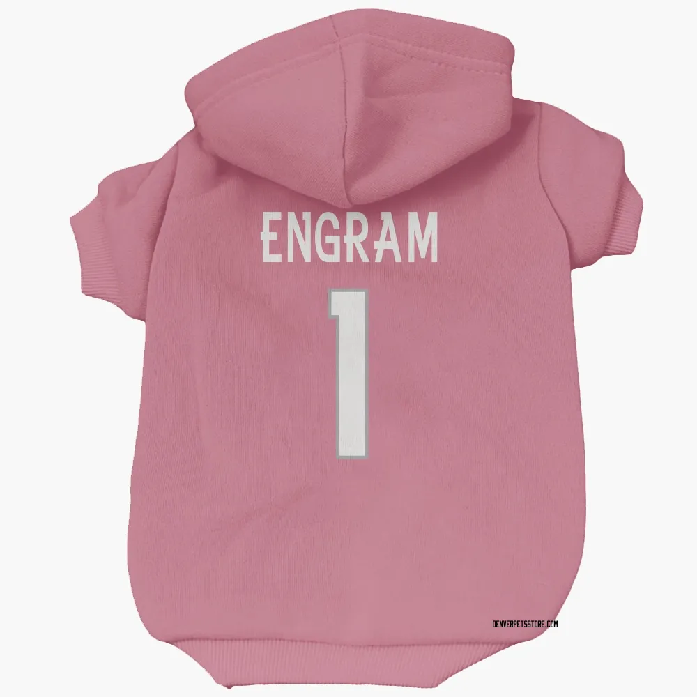 Denver Broncos Evan Engram Pink Pet Hoodie for Dog & Cat