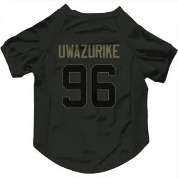 Denver Broncos Eyioma Uwazurike Black Service Pet Jersey for Dog & Cat