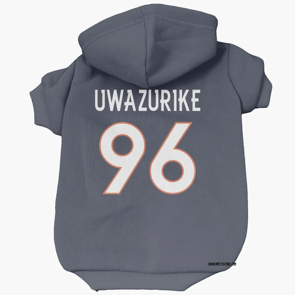 Denver Broncos Eyioma Uwazurike Navy Pet Hoodie for Dog & Cat