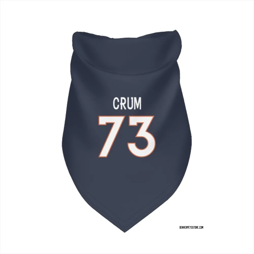 Denver Broncos Frank Crum Navy Pet Bandana for Dog & Cat