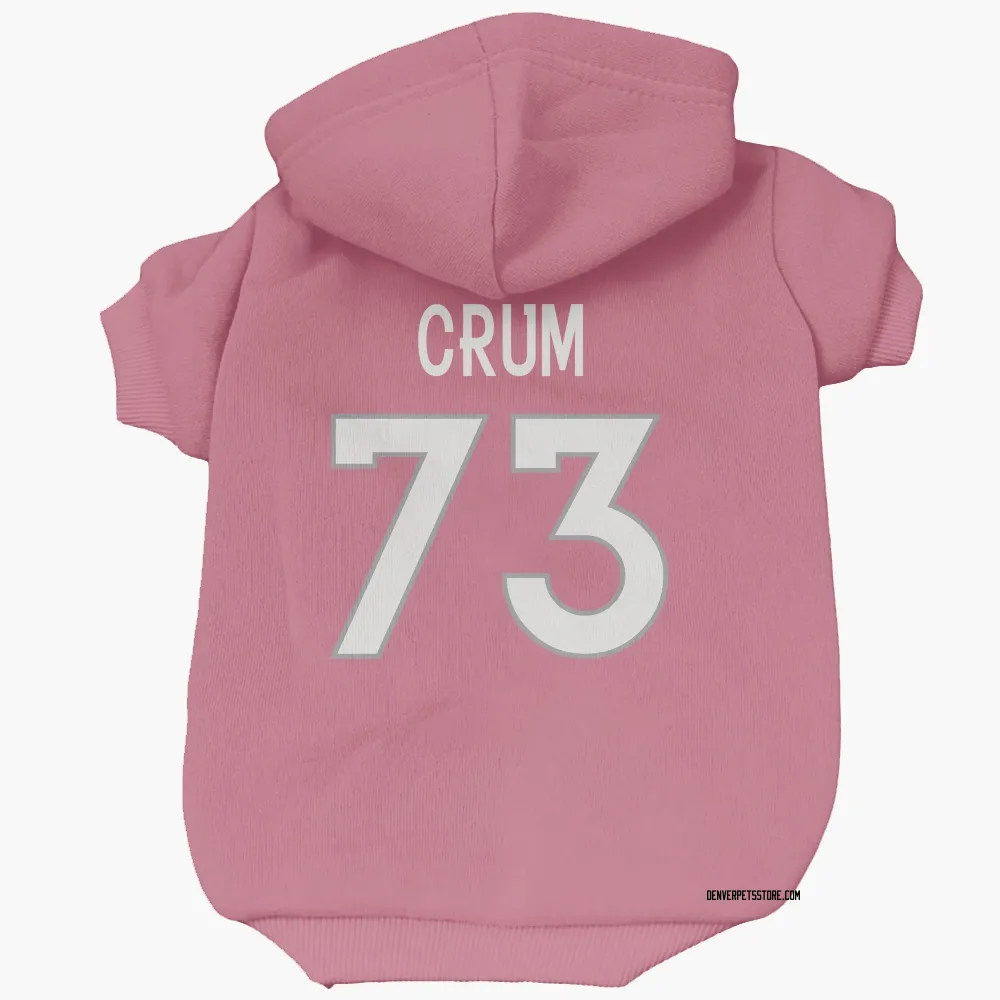 Denver Broncos Frank Crum Pink Pet Hoodie for Dog & Cat