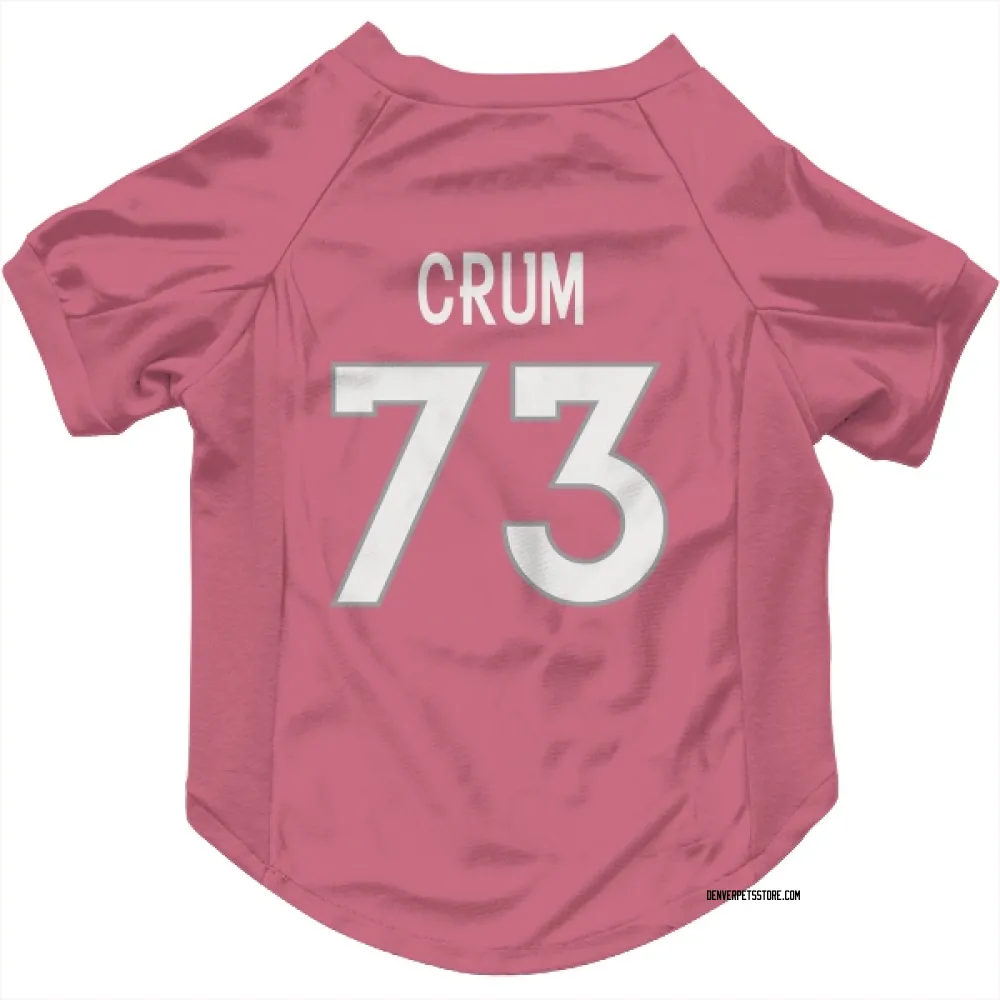 Denver Broncos Frank Crum Pink Pet Jersey for Dog & Cat