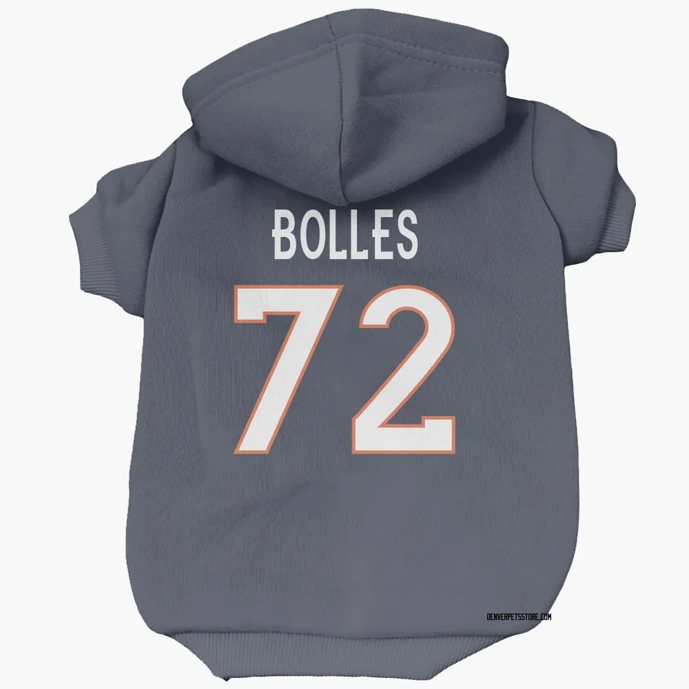 Denver Broncos Garett Bolles Navy Pet Hoodie for Dog & Cat