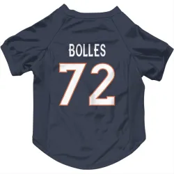 Denver Broncos Garett Bolles Navy Pet Jersey for Dog & Cat
