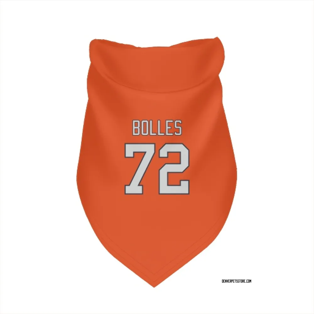 Denver Broncos Garett Bolles Orange Pet Bandana for Dog & Cat