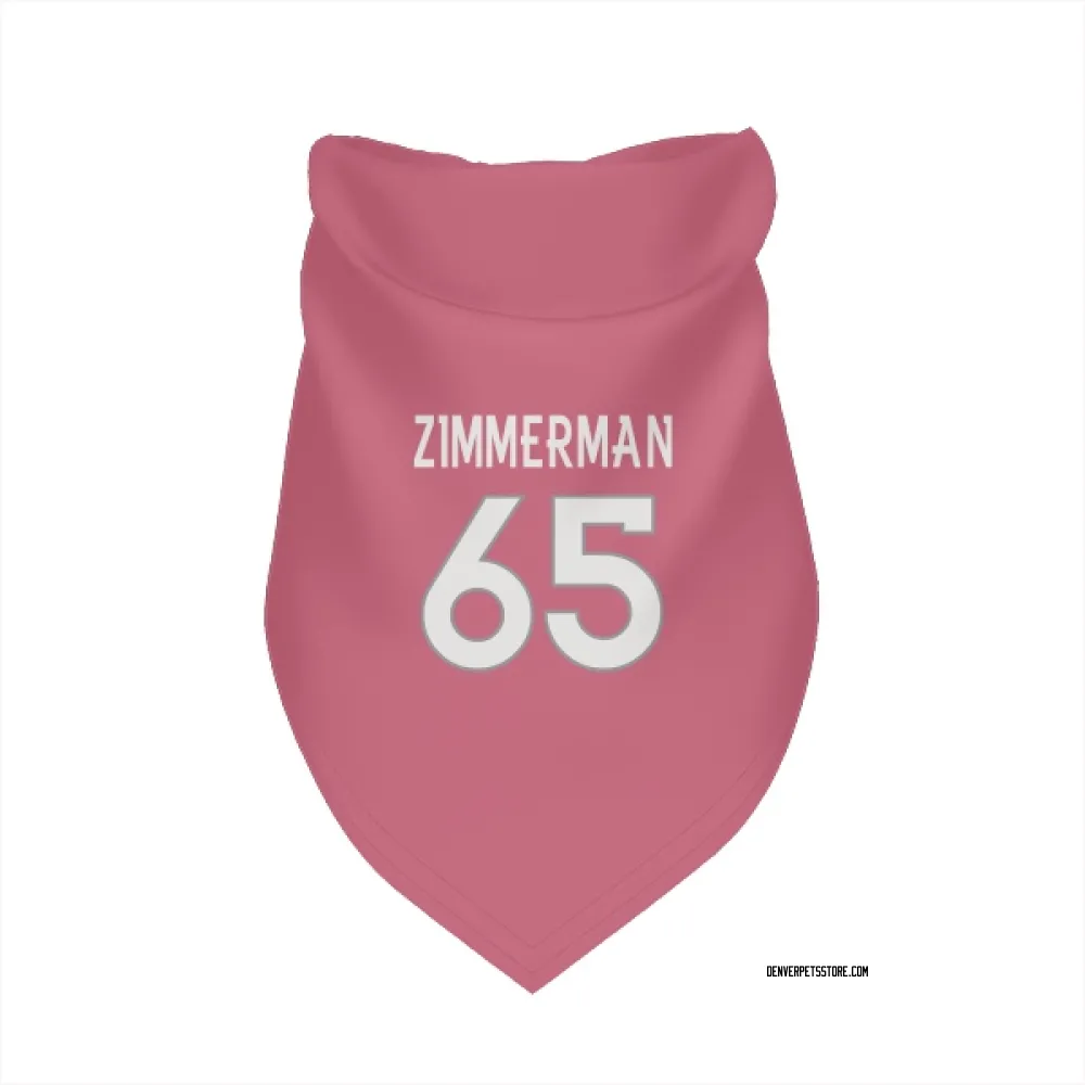 Denver Broncos Gary Zimmerman Pink Pet Bandana for Dog & Cat