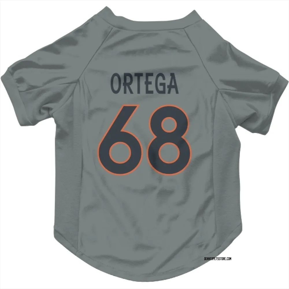 Denver Broncos Gavin Ortega Gray Pet Jersey for Dog & Cat
