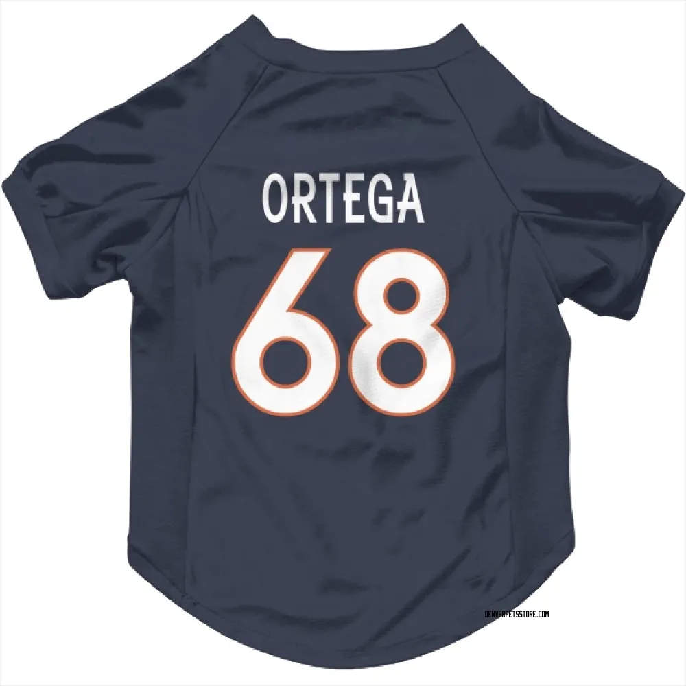 Denver Broncos Gavin Ortega Navy Pet Jersey for Dog & Cat