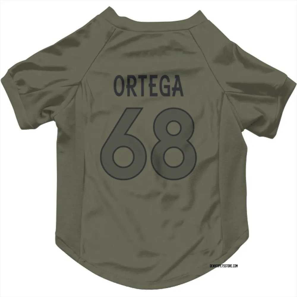 Denver Broncos Gavin Ortega Olive Pet Jersey for Dog & Cat