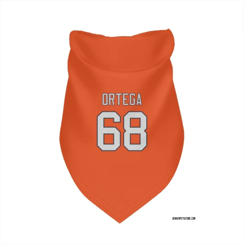 Denver Broncos Gavin Ortega Orange Pet Bandana for Dog & Cat
