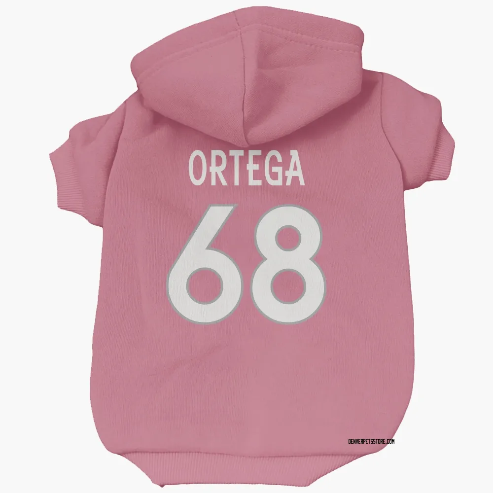 Denver Broncos Gavin Ortega Pink Pet Hoodie for Dog & Cat